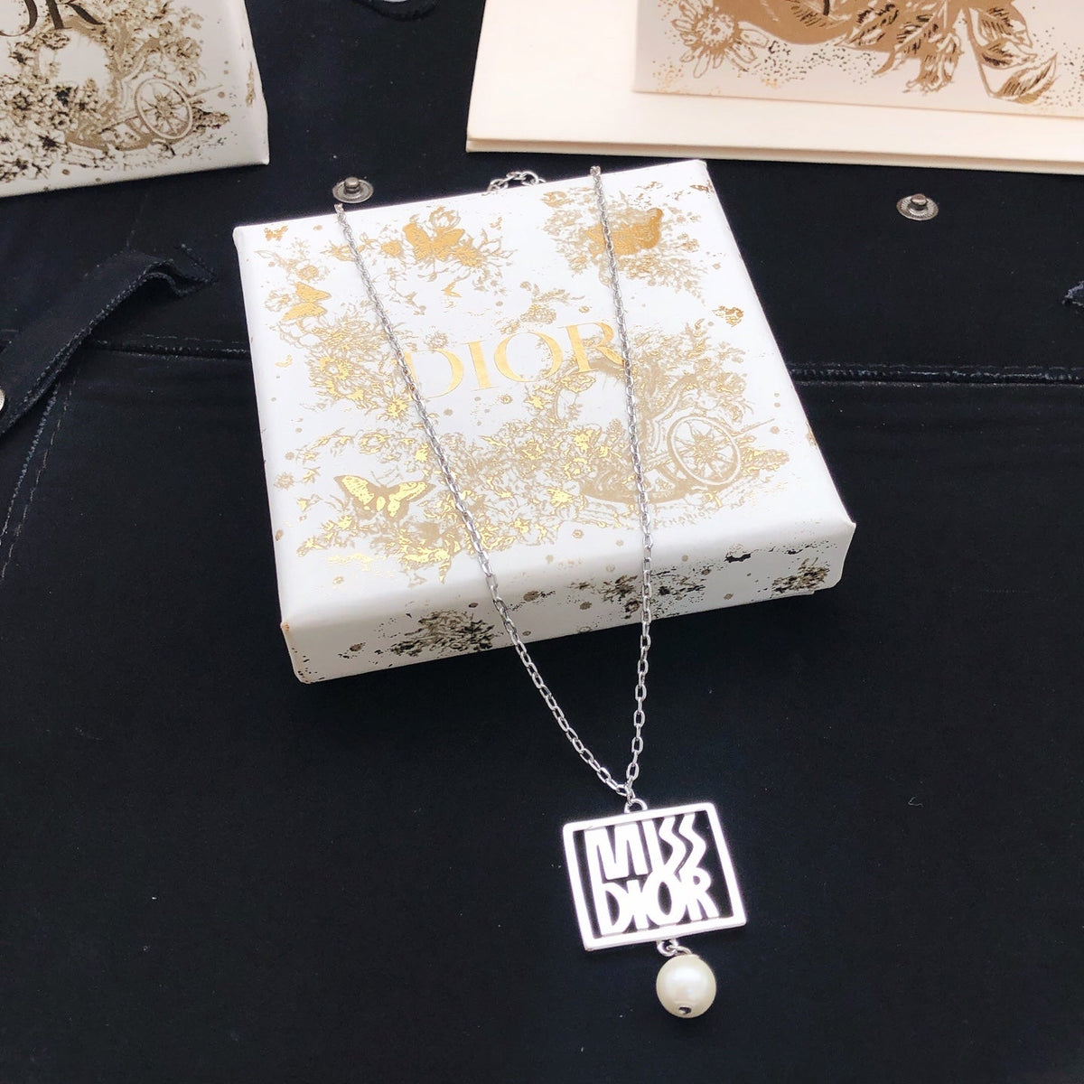 Martin Graham pendant necklace in polished metal-tone – main product view