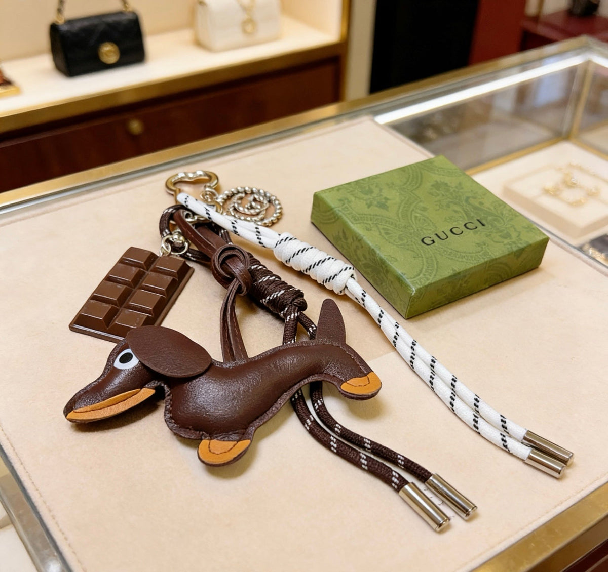 Martin Graham keychain in polished metal-tone – main product view