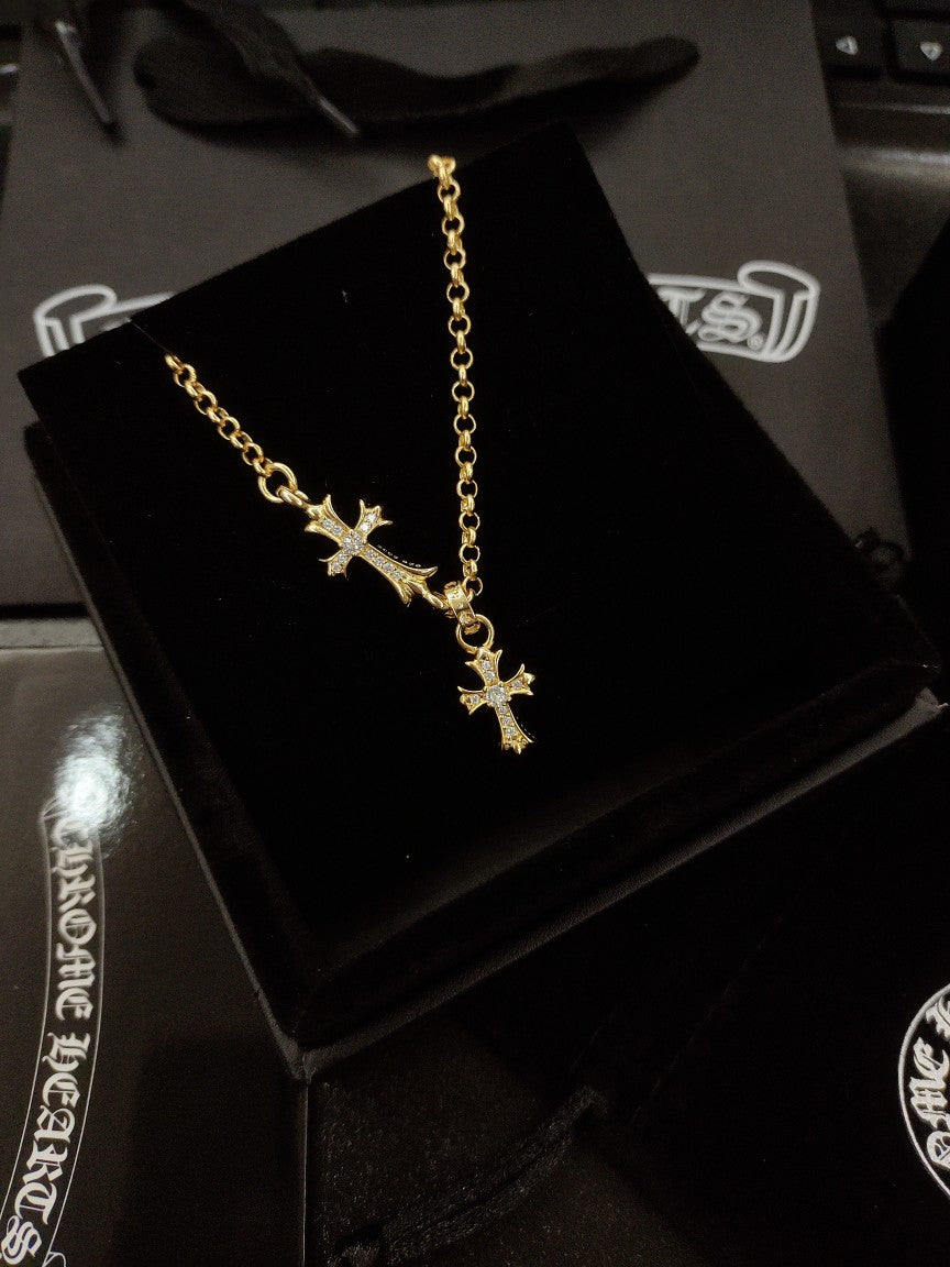 Martin Graham pendant necklace in polished metal-tone – main product view