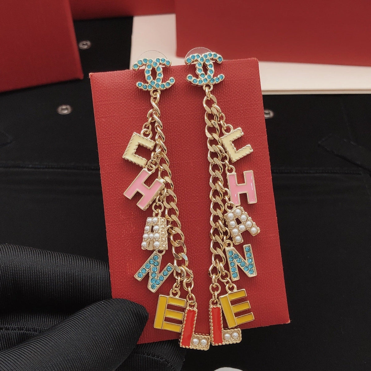 Martin Graham stud earrings in polished metal-tone – main product view