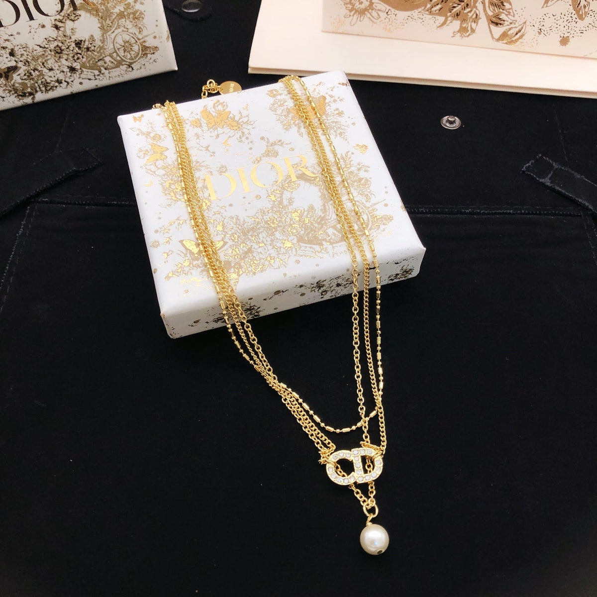 Martin Graham pendant necklace in polished metal-tone – main product view