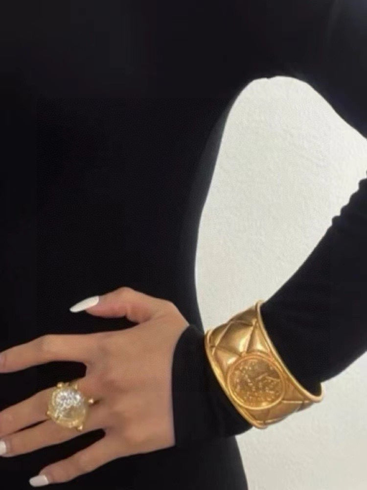Martin Graham bangle in polished metal-tone – main product view