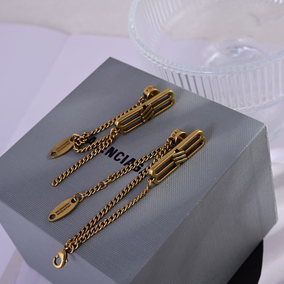 Martin Graham earrings in polished metal-tone – main product view