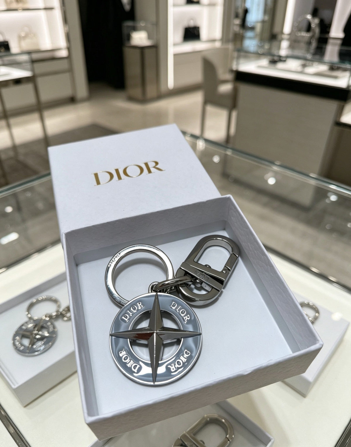 Martin Graham bag charm in polished metal-tone – main product view