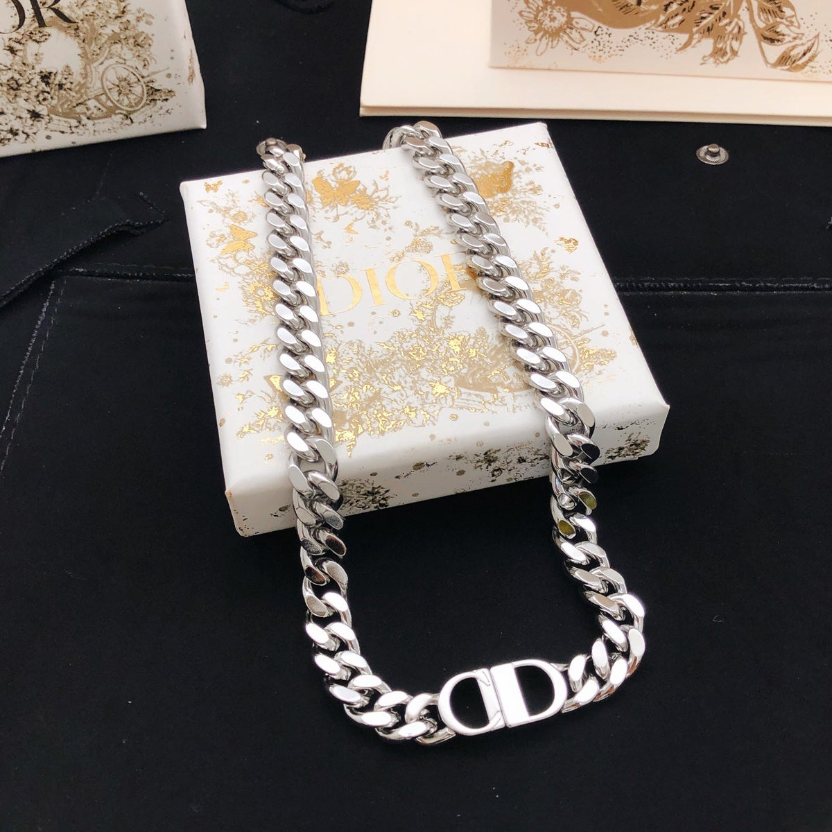 Martin Graham pendant necklace in polished metal-tone – main product view