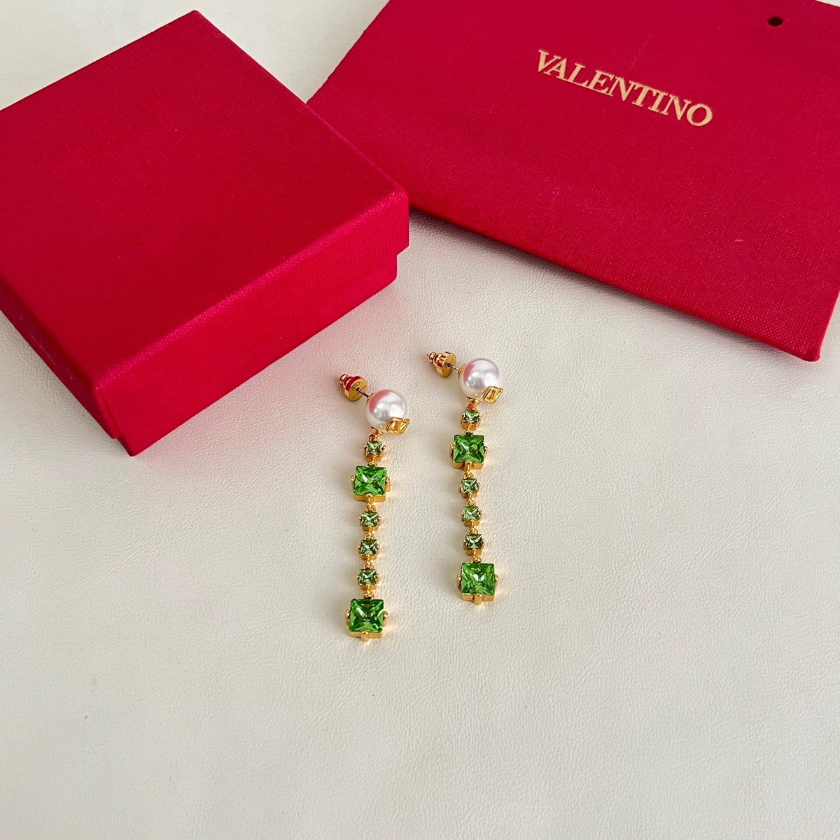 Martin Graham stud earrings in polished metal-tone – main product view
