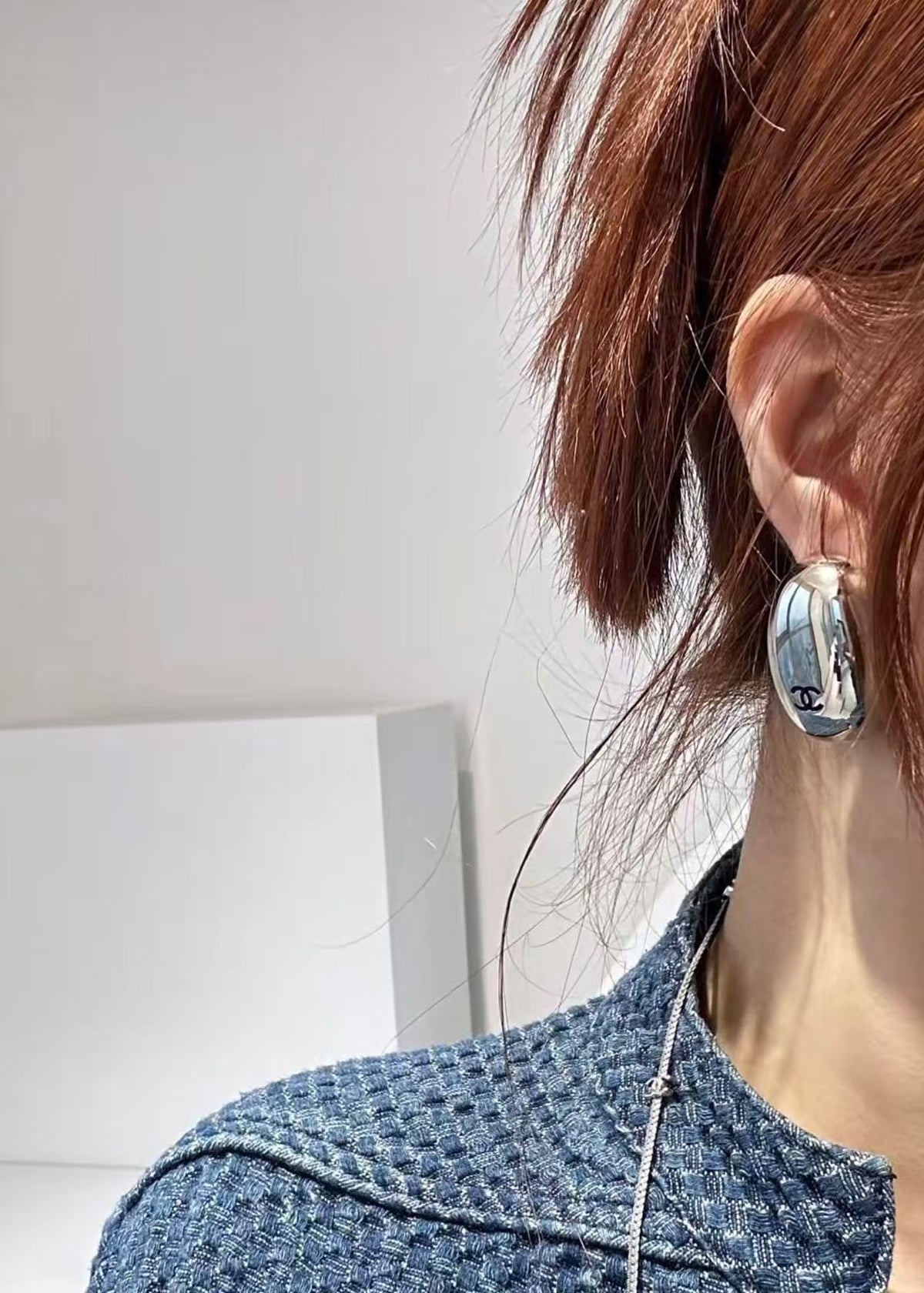 Martin Graham stud earrings in polished metal-tone – main product view