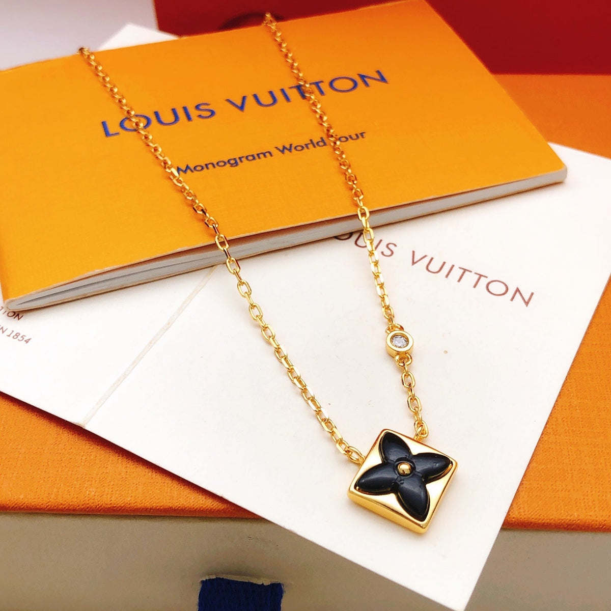 Martin Graham pendant necklace in polished metal-tone – main product view