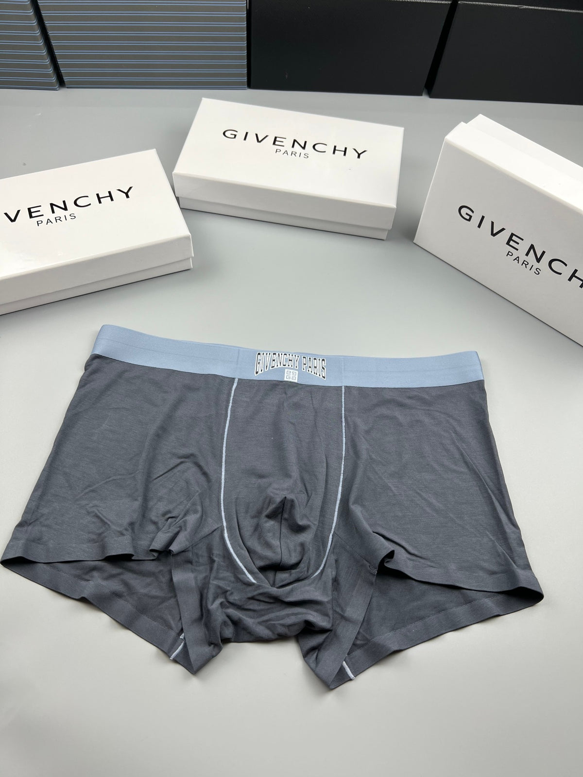 Givenchy Modal Tonal Waistbands Men's Boxer Briefs - 3-Piece Box