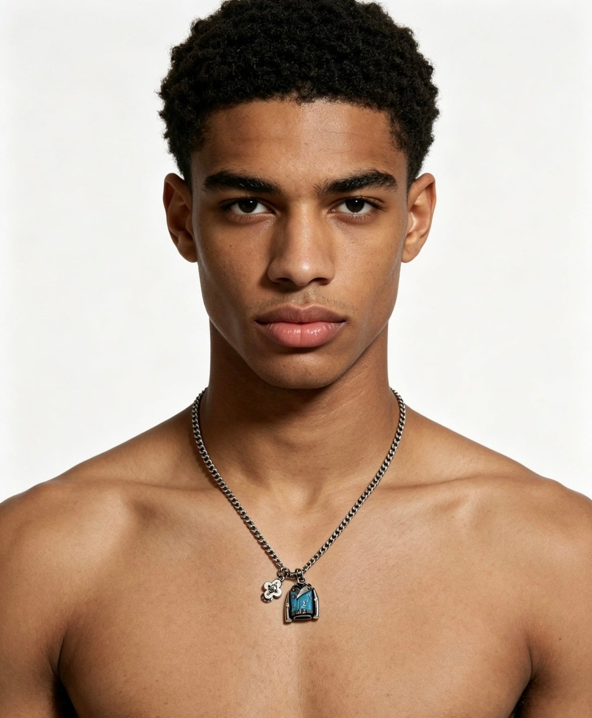Martin Graham pendant necklace in polished metal-tone – main product view