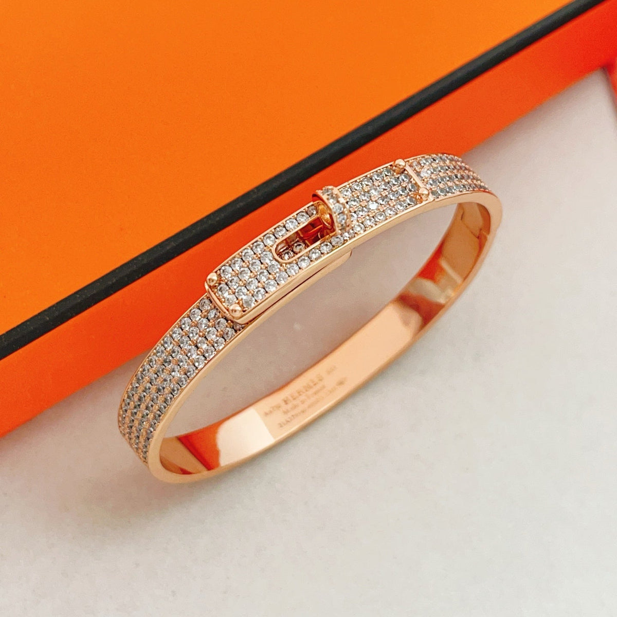 Martin Graham bangle in polished metal-tone – main product view