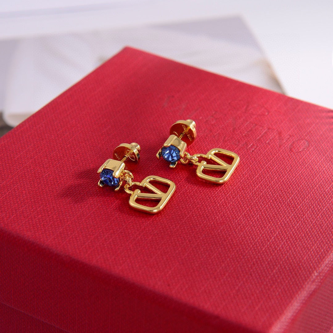 Martin Graham stud earrings in polished metal-tone – main product view
