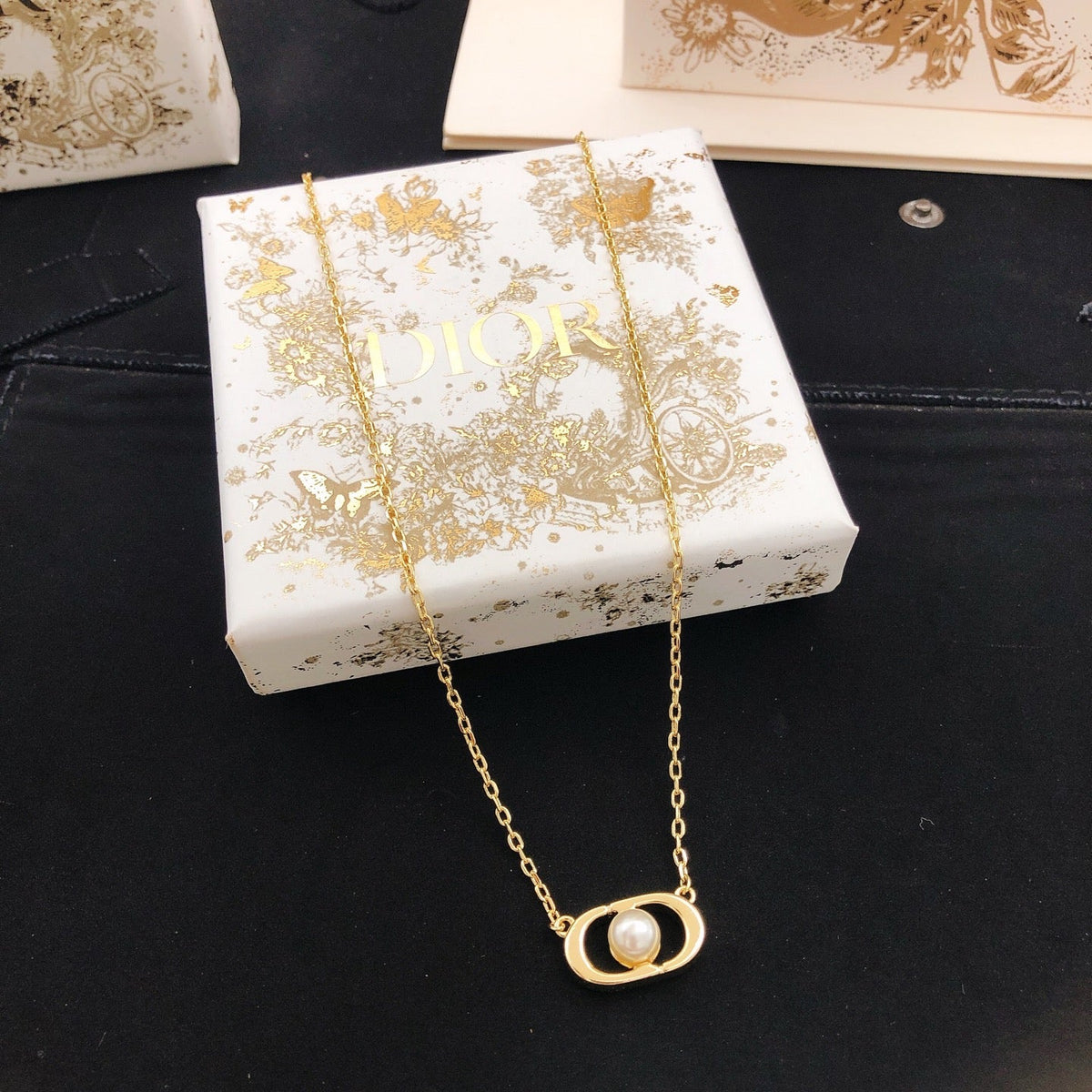 Martin Graham pendant necklace in polished metal-tone – main product view