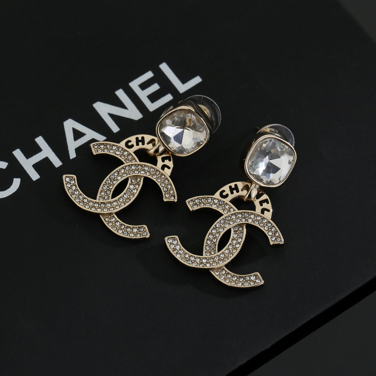 Martin Graham stud earrings in polished metal-tone – main product view