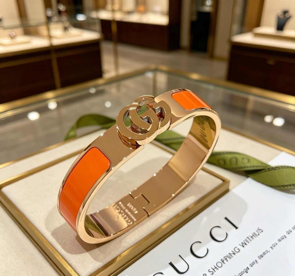 Martin Graham bangle in polished metal-tone – main product view