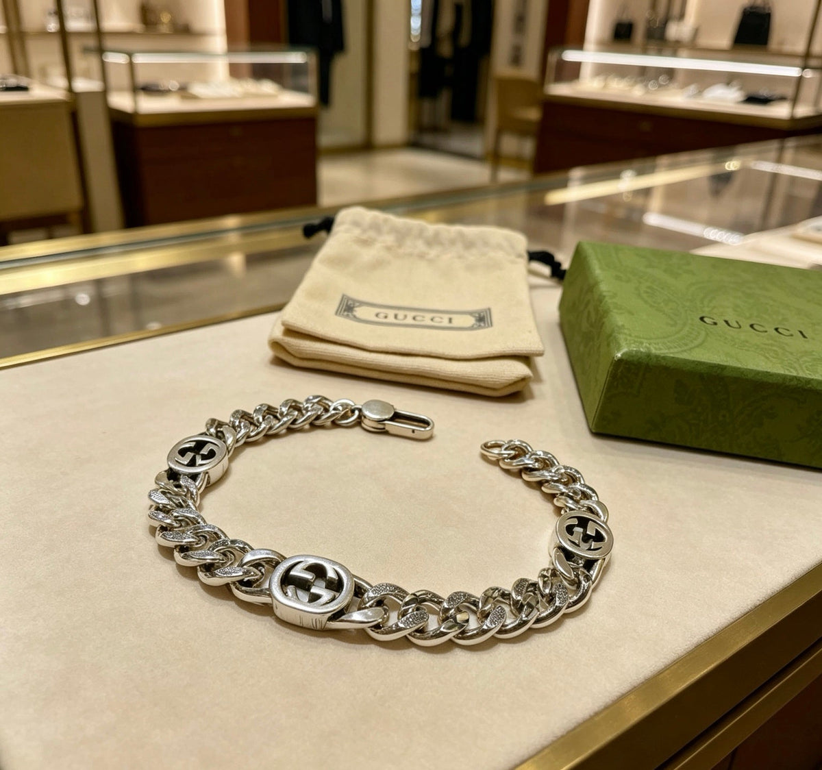 Martin Graham bracelet in polished metal-tone – main product view