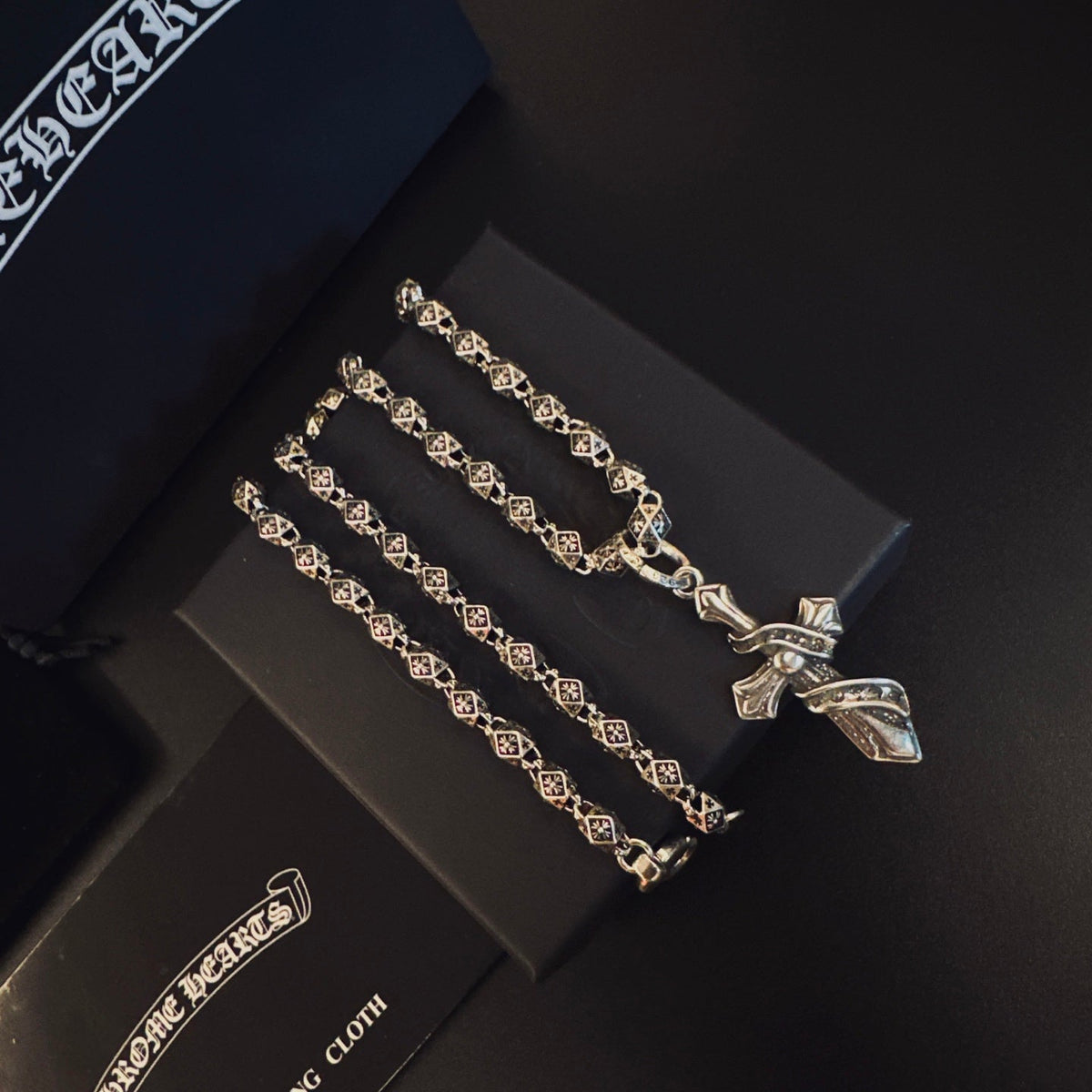 Martin Graham pendant necklace in polished metal-tone – main product view