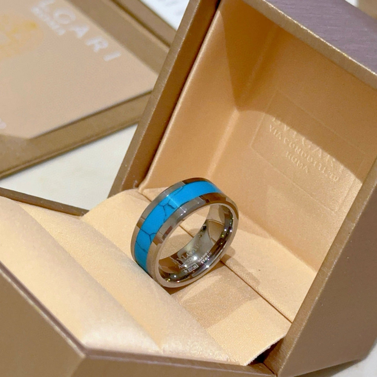 Martin Graham ring in polished metal-tone – main product view