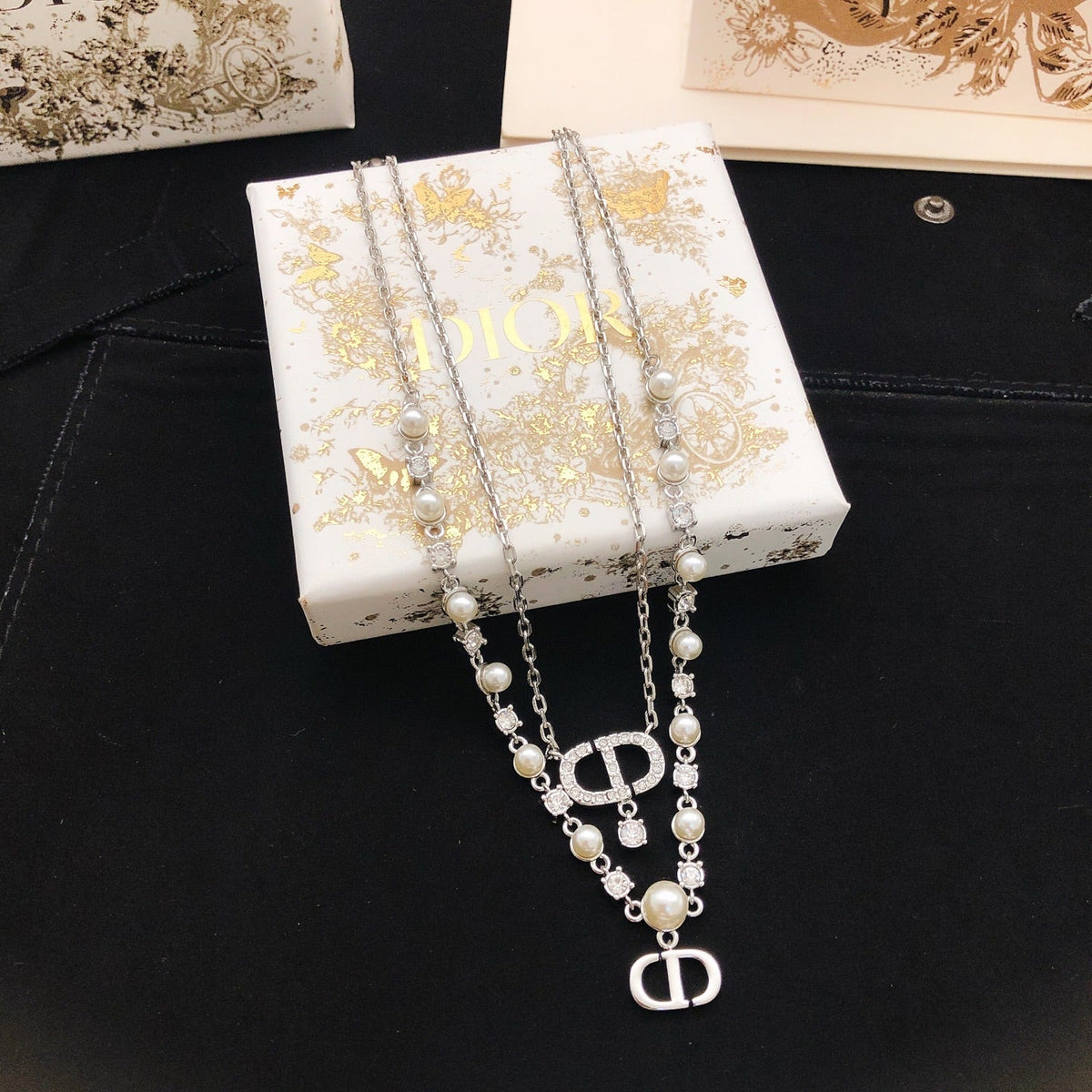 Martin Graham pendant necklace in polished metal-tone – main product view