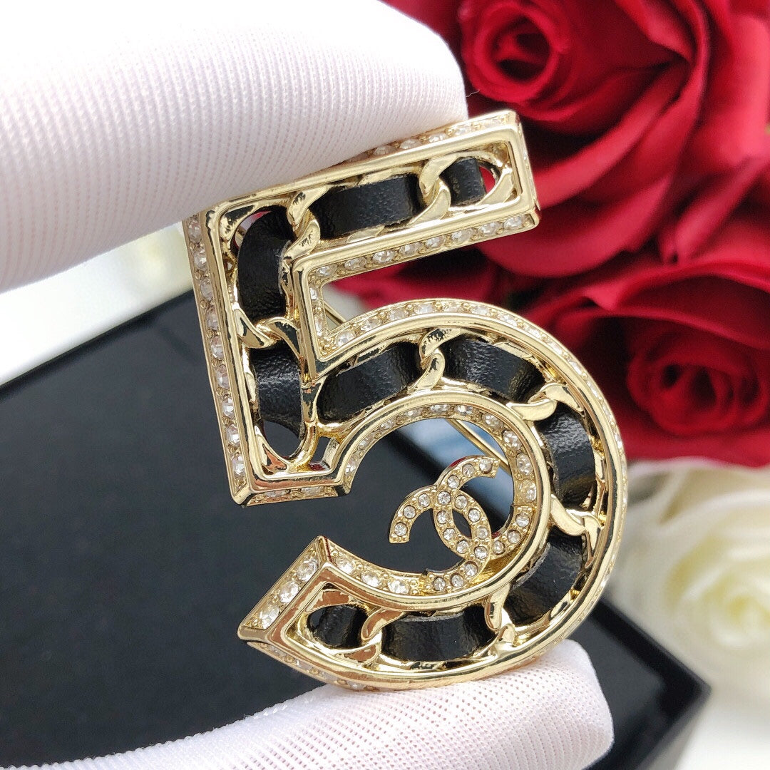 Martin Graham brooch in polished metal-tone – main product view