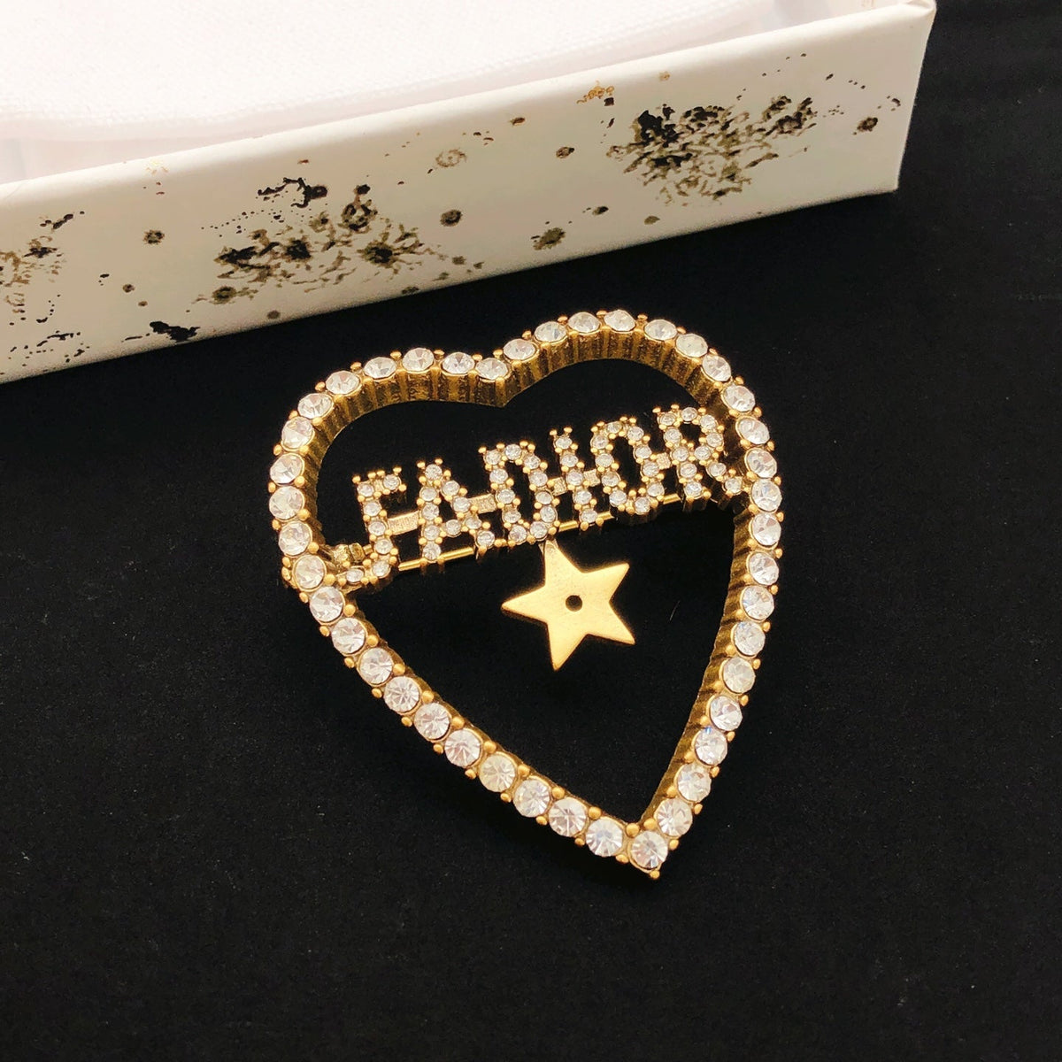 Martin Graham brooch in polished metal-tone – main product view