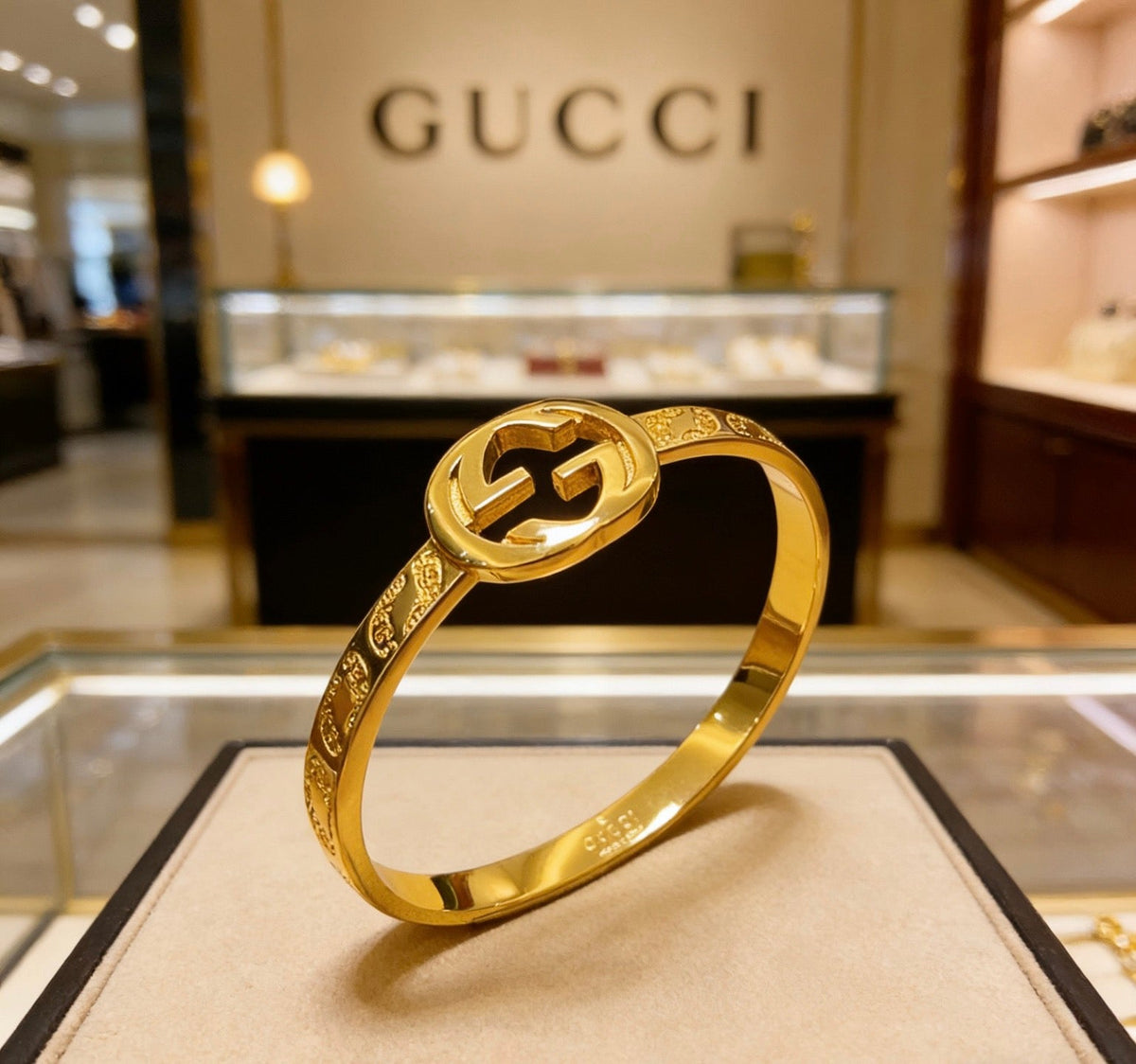 Martin Graham bangle in polished metal-tone – main product view