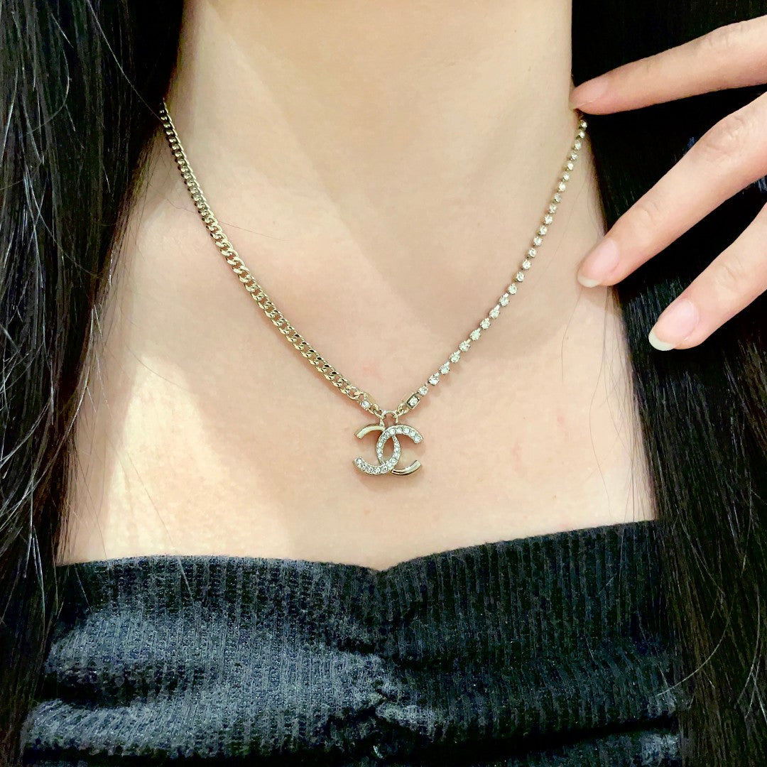 Martin Graham pendant necklace in polished metal-tone – main product view