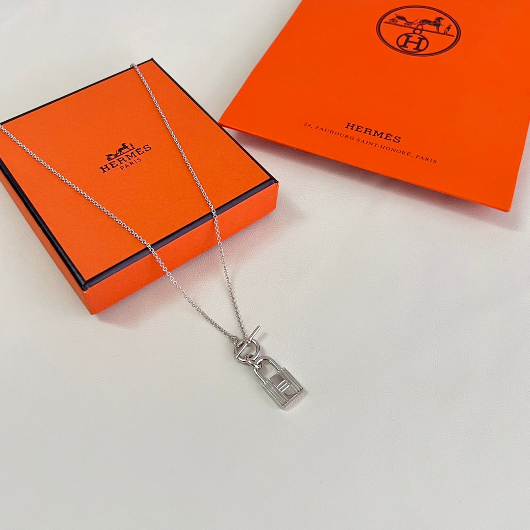 Martin Graham pendant necklace in polished metal-tone – main product view