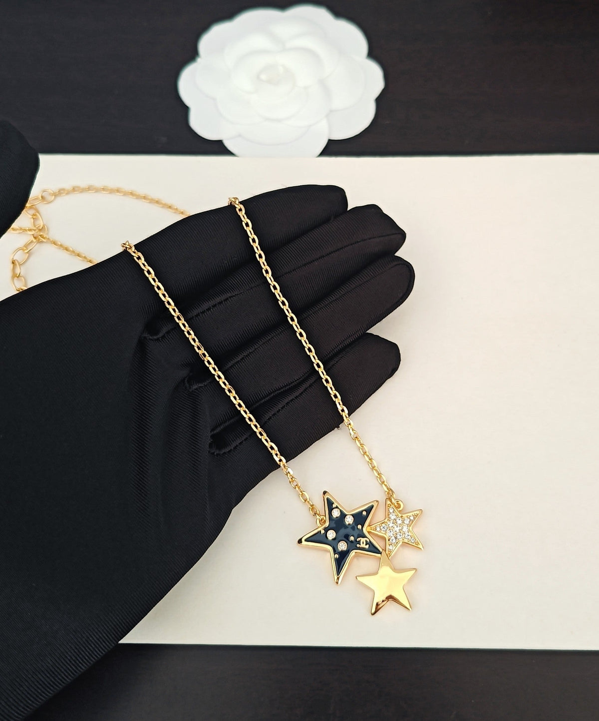 Martin Graham Signature pendant necklace in gold-tone – main product view