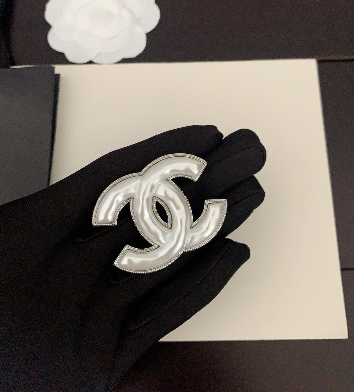 Martin Graham brooch in polished metal-tone – main product view