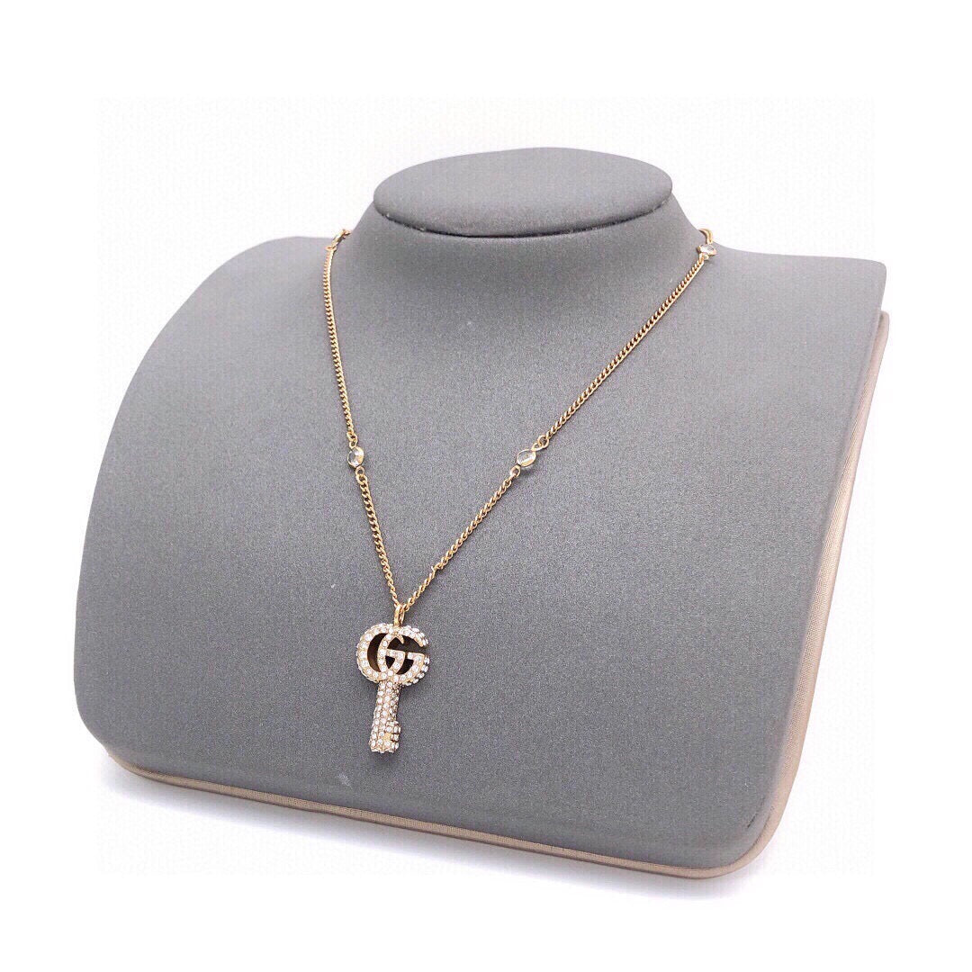 Martin Graham pendant necklace in polished metal-tone – main product view