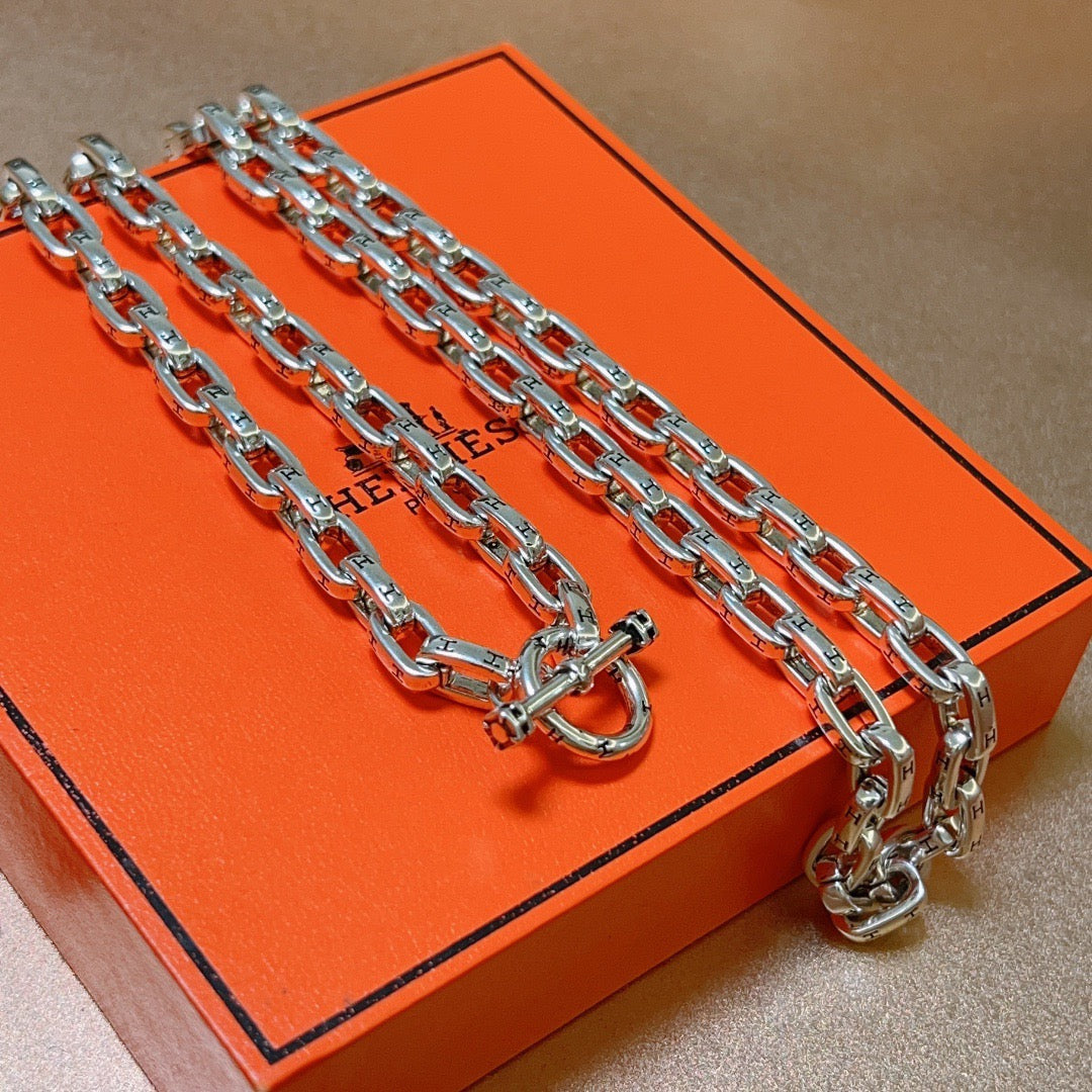 Martin Graham pendant necklace in polished metal-tone – main product view