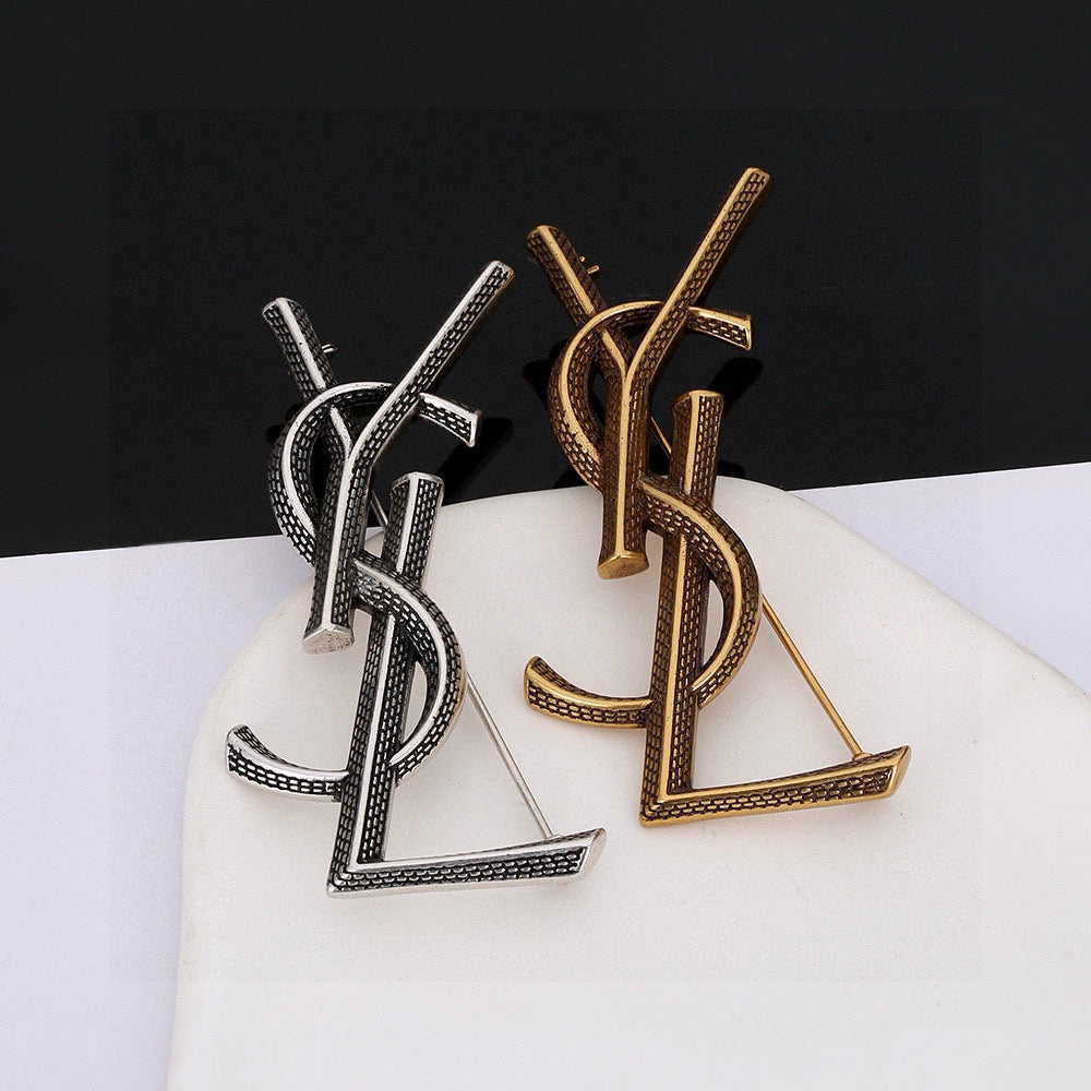 Martin Graham brooch in polished metal-tone – main product view