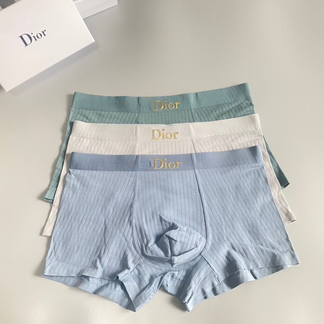 Dior Cotton Men's Boxer Briefs - 3-Piece Box - Sizes L-XXXL