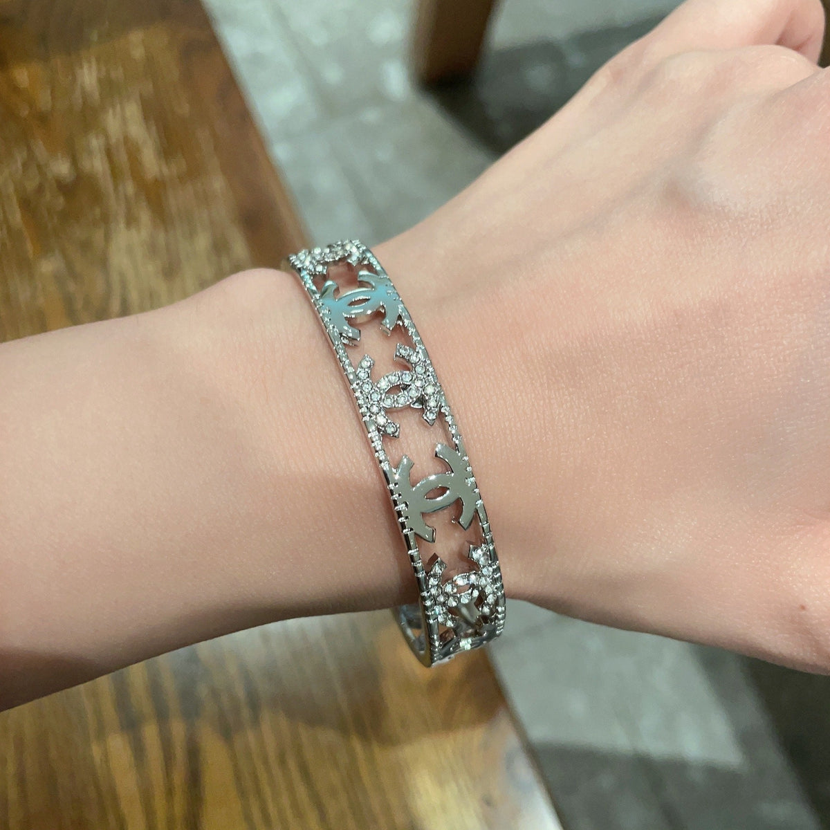 Martin Graham bangle in polished metal-tone – main product view