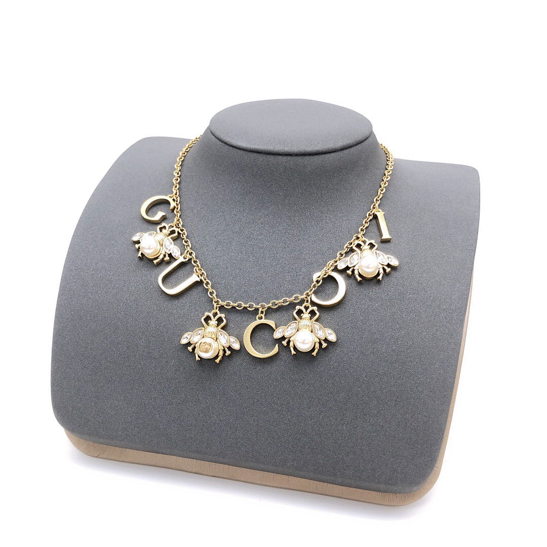 Martin Graham pendant necklace in polished metal-tone – main product view