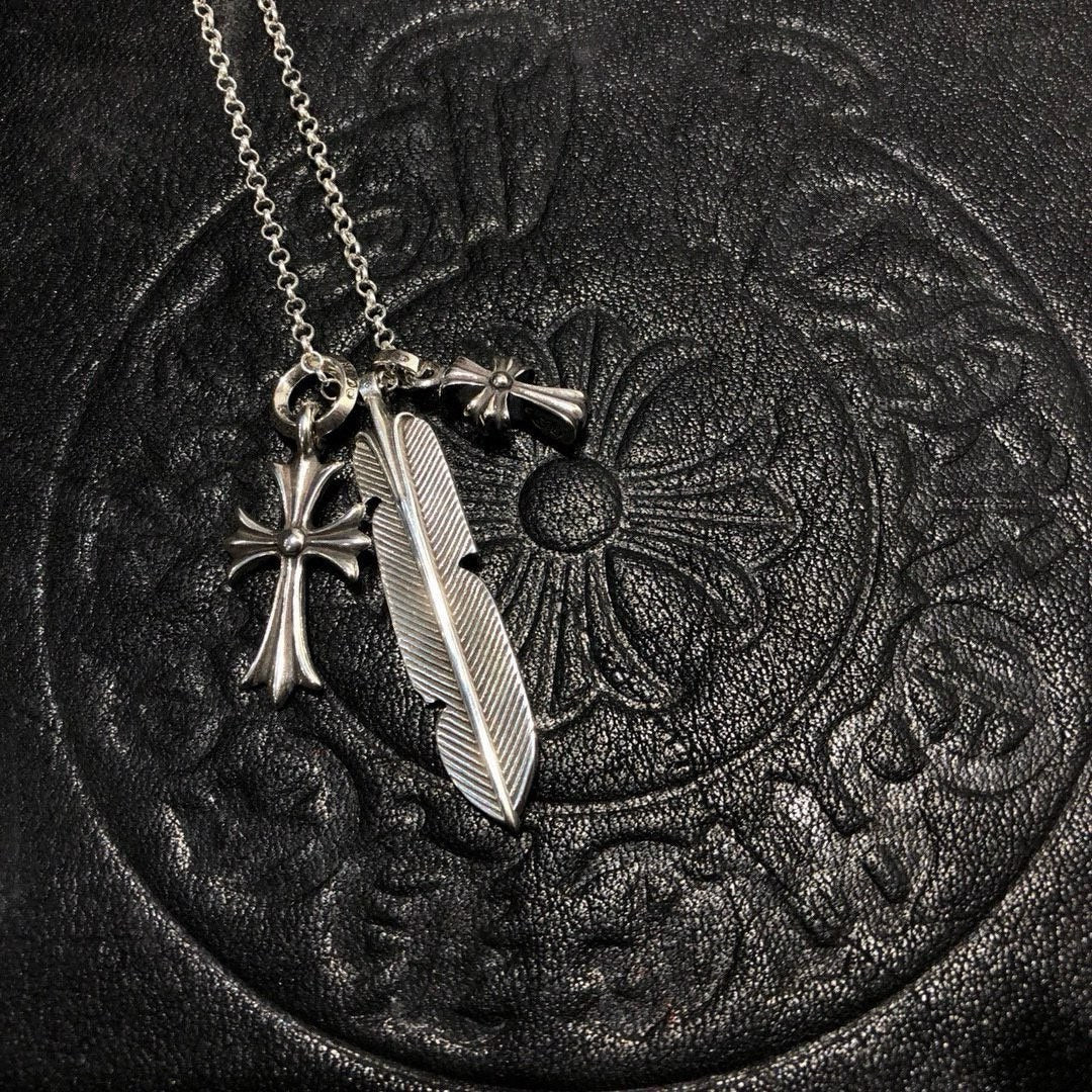 Martin Graham pendant necklace in polished metal-tone – main product view