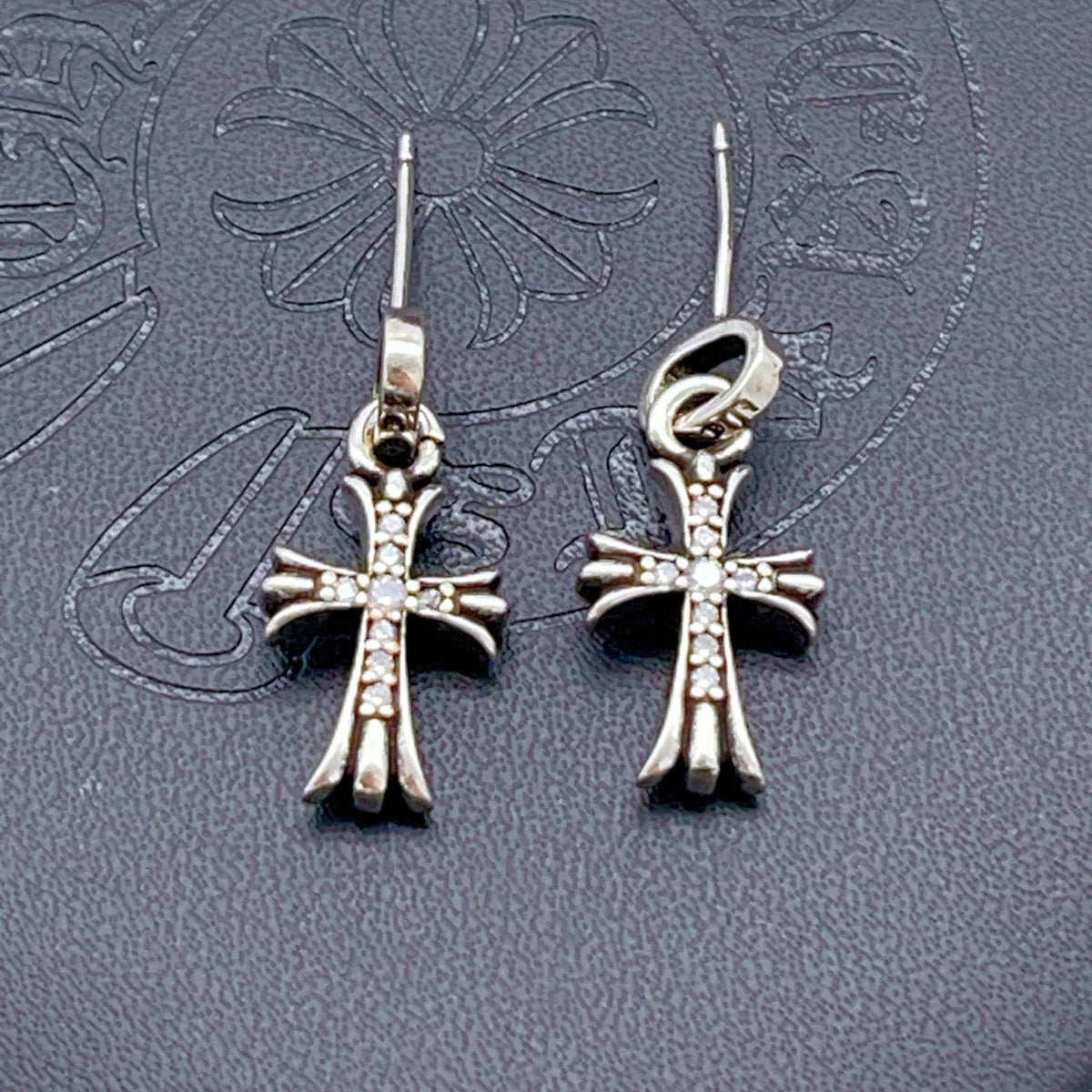 Martin Graham stud earrings in polished metal-tone – main product view