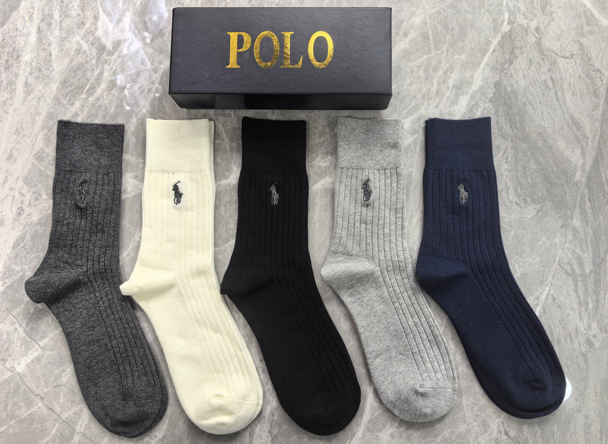Polo Ralph Lauren Small Polo-Player Crew Socks - 5-Pair Set