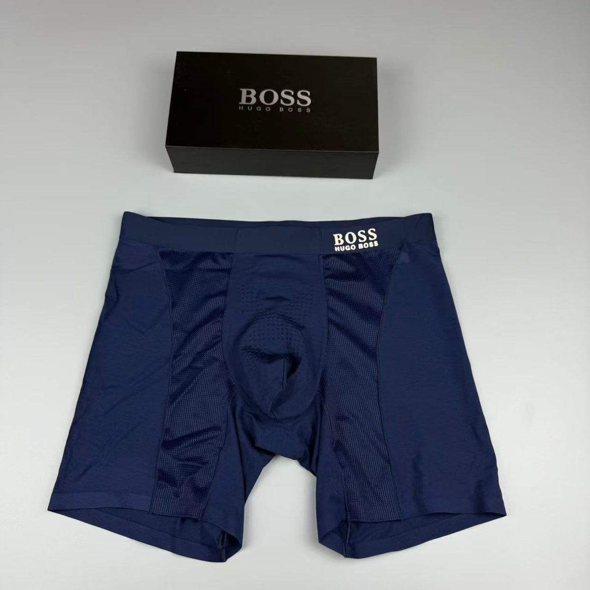 Boss Longline Perforated Men's Boxer Briefs - 3-Piece Box