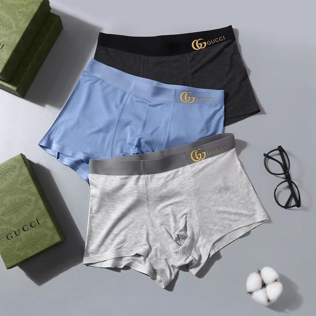 Gucci 90/10 Regenerated Modal-Spandex Men's Boxer Briefs - 3-Piece Box - Sizes L-XXXL