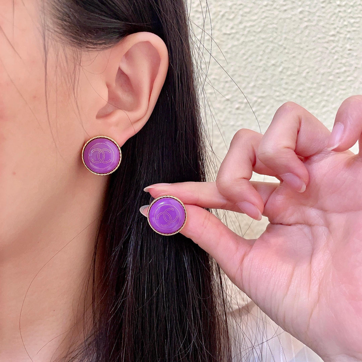 Martin Graham stud earrings in polished metal-tone – main product view