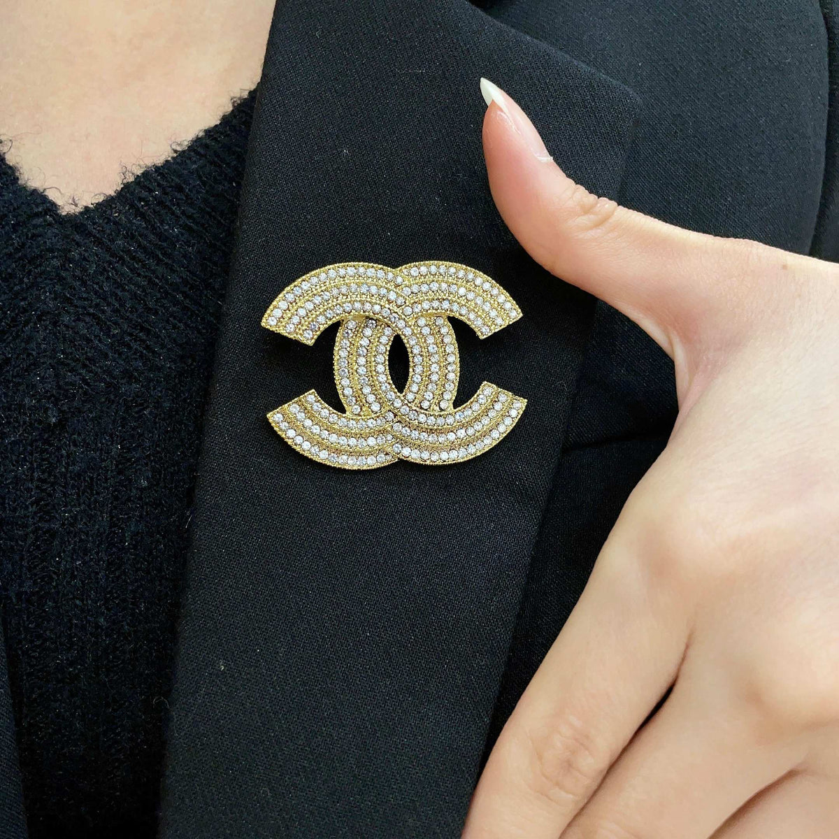 Martin Graham brooch in polished metal-tone – main product view