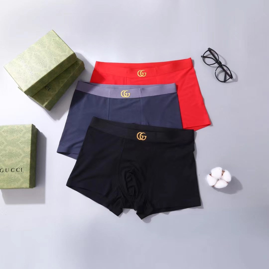 Gucci Tonal Emblem Men's Boxer Briefs - 3-Piece Box
