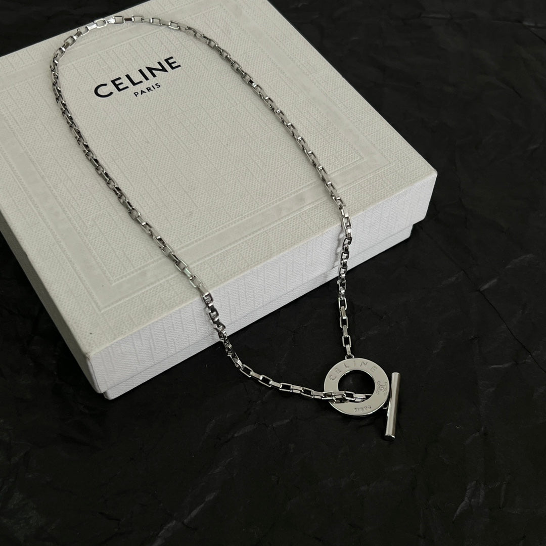 Martin Graham pendant necklace in polished metal-tone – main product view