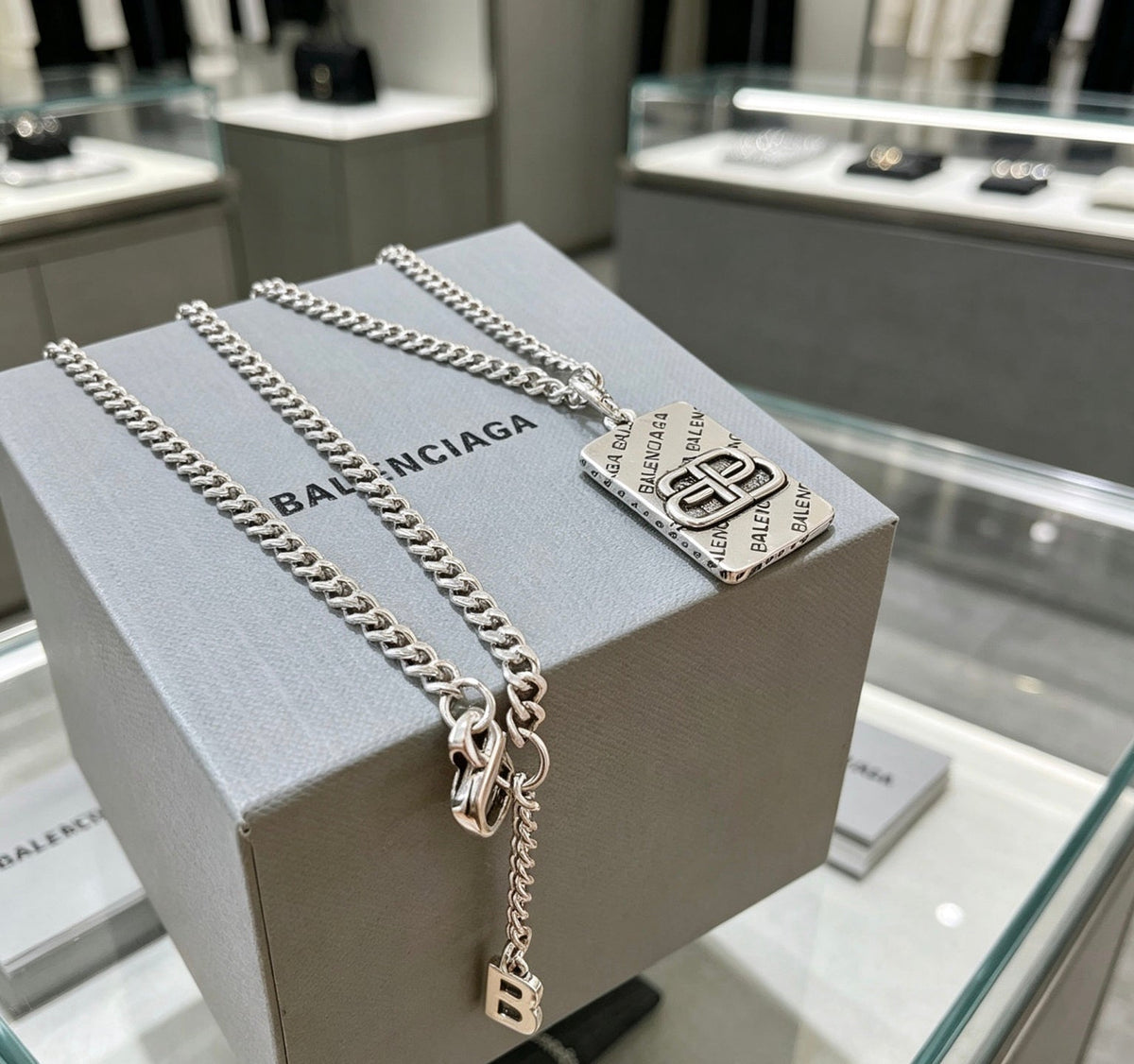 Martin Graham pendant necklace in polished metal-tone – main product view