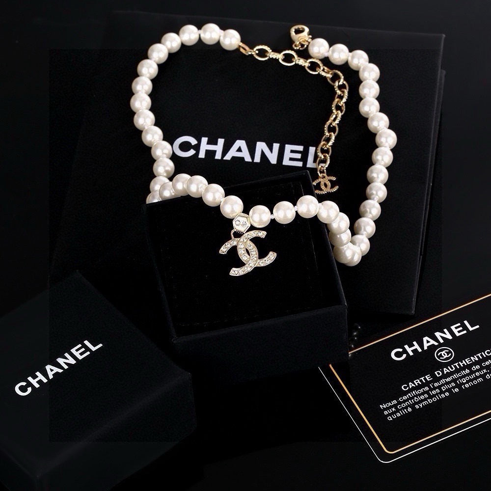 Martin Graham Double-C pendant necklace in gold-tone – main product view