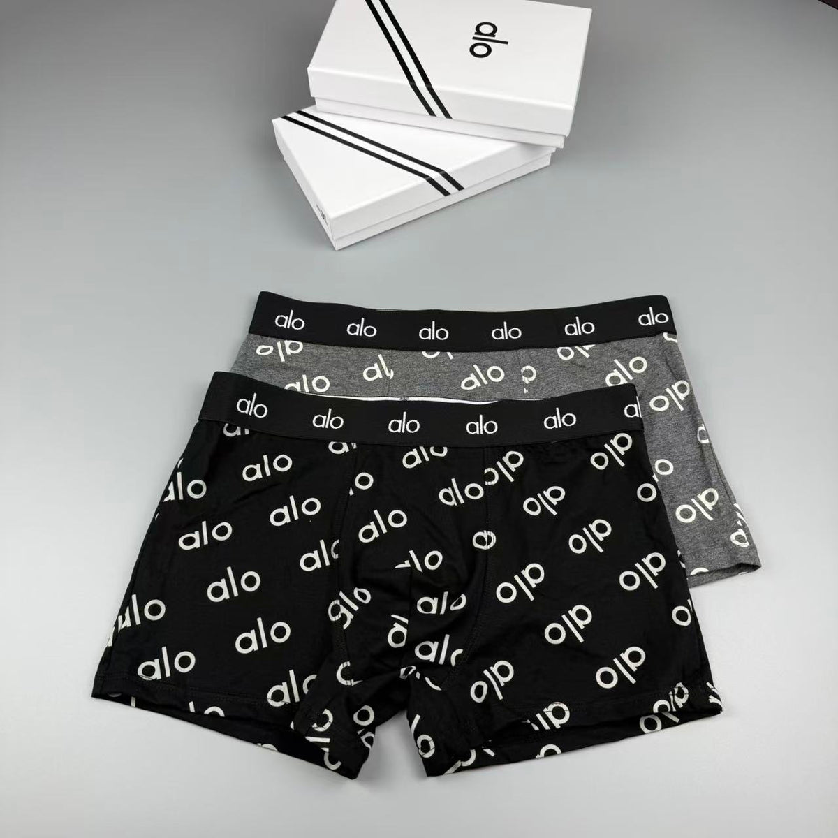 Alo Cotton Men's Boxer Briefs - 3-Piece Box