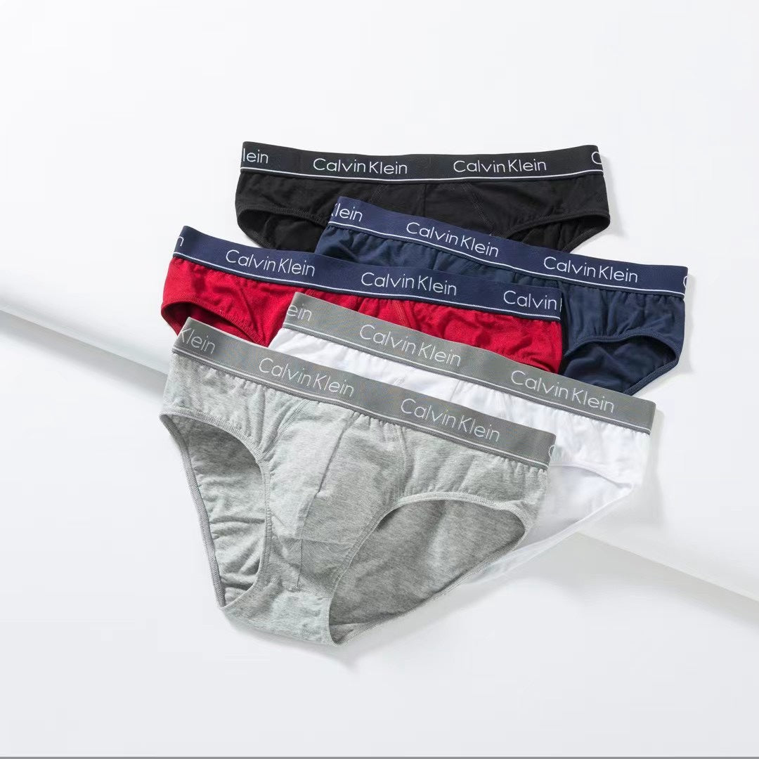 Calvin Klein Embroidered Logo Men's Briefs - 3-Piece Box