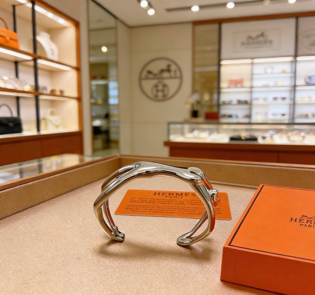 Martin Graham bangle in polished metal-tone – main product view